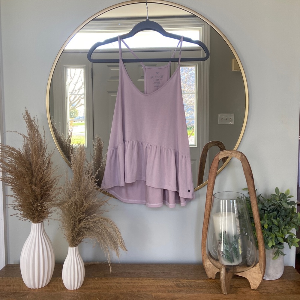 Light pink BoHo tank